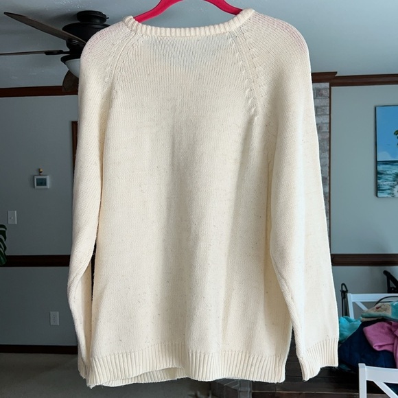 Vintage Bobbie Brooks Off White / Vanilla Heavyweight Cardigan Sweater - Picture 5 of 7